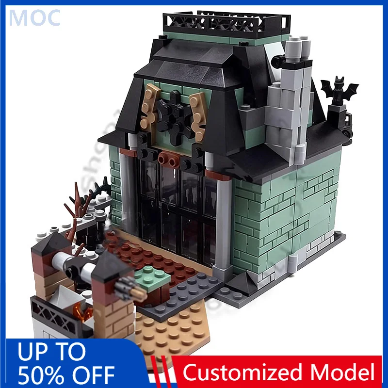 

735 деталей, набор для сборки модульного здания City Engineering 31167 «Мистический праздник», конструктор MOC, простой в сборке, игрушка-подарок