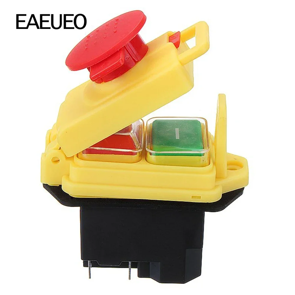 Waterproof Electromagnetic Pushbutton Switches 5Pins KJD17B/120V KJD17B 220V 2HP Safety Emergency Stop Push Button Switch