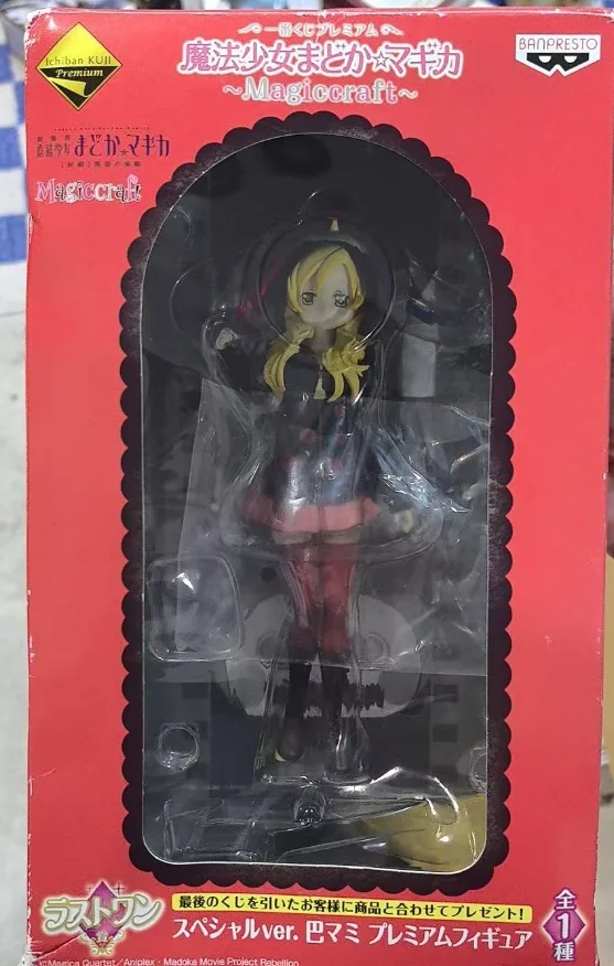 BANDAI Ichiban Kuji Puella Magi Madoka Magica Tomoe Mami Magiccraft Anime figura de acción modelo decoración de escritorio