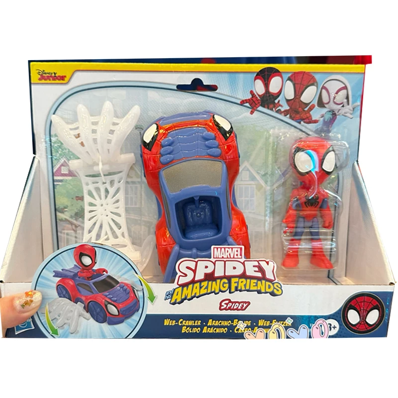 Hasbro Anime Marve Spidey and His Amazing Friends Miles Morales Rhino Christmas Gifts Genuine Action Figure Model Toys