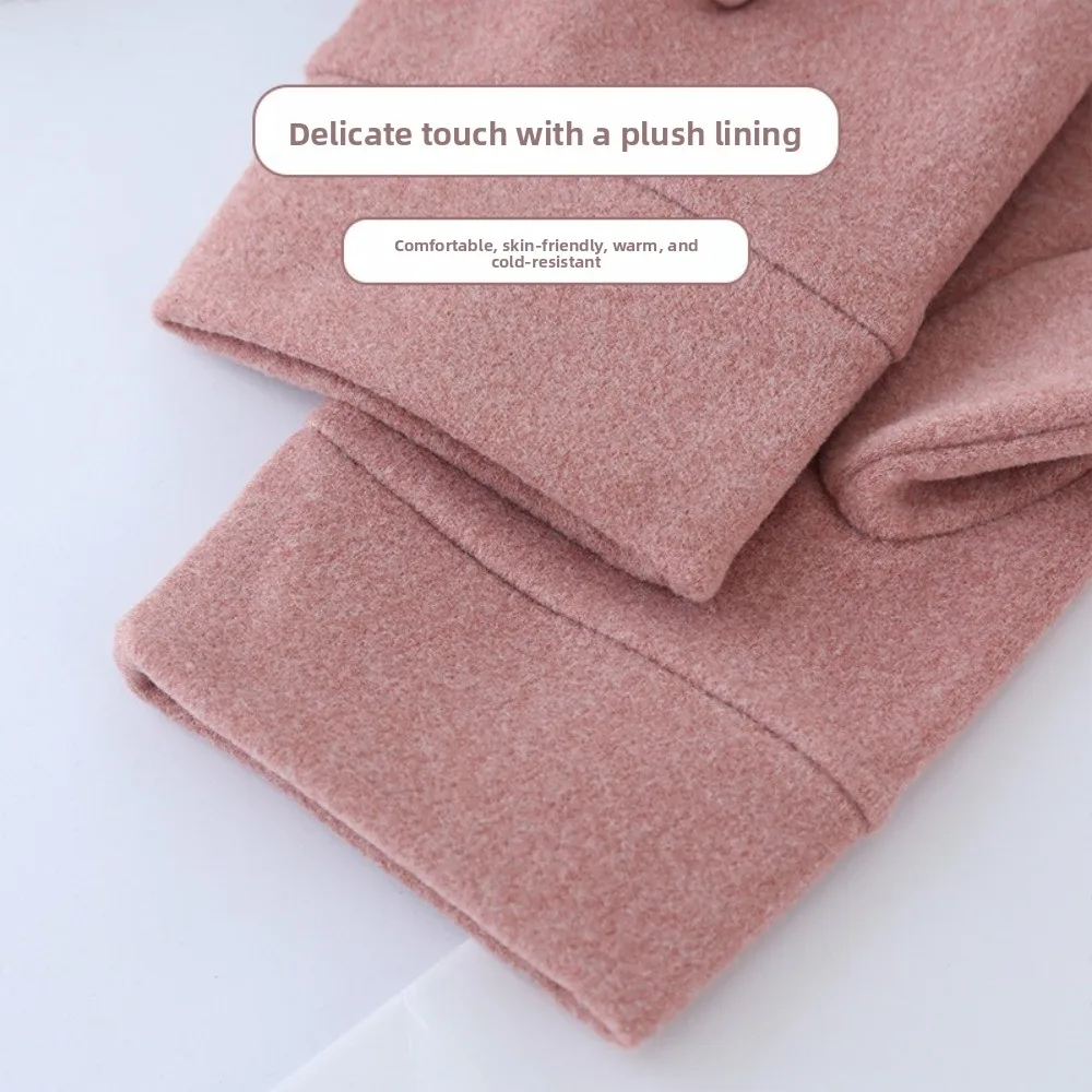 قفازات شتوية دافئة جديدة كاملة الأصابع مقاومة للبرودة قفازات القيادة مقاومة للرياح درالون مقاومة للرياح قفازات مقاومة للبرد للخريف والشتاء #3