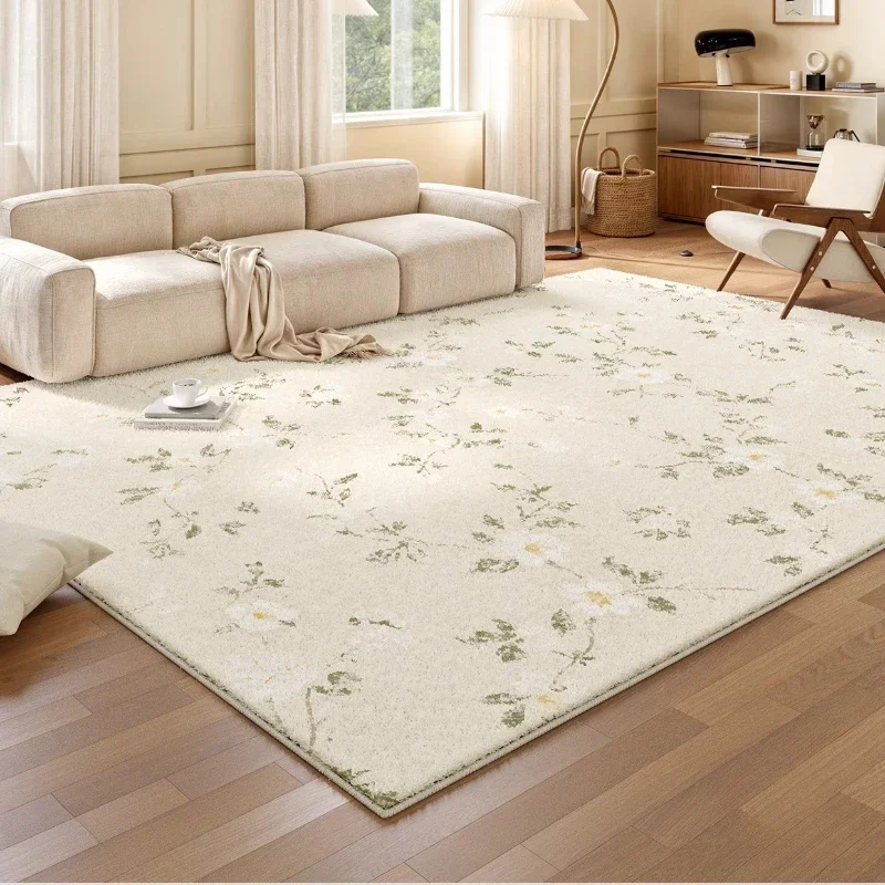 

Cream Style Carpets for Living Room Large Area Bedroom Decor Plush Carpet Thick Anti-slip Lounge Floor Mat Fluffy Soft Study Rug