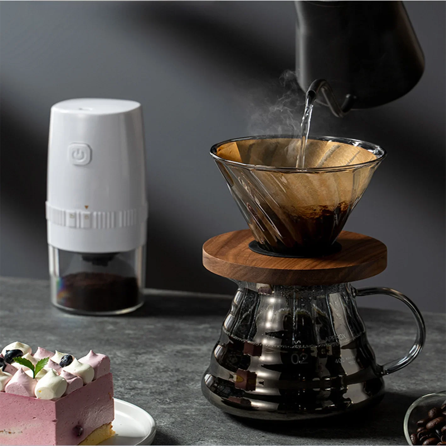 

Portable Electric Coffee Grinder, New Upgrade C USB Charge, Professional Ceramic Grinding Core, Coffee Beans Mill Grinder