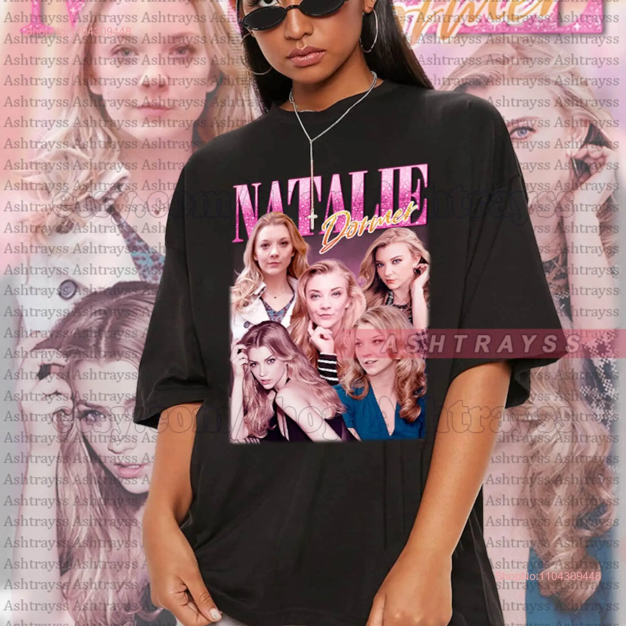 Natalie Dormer Vintage Bootleg T Shirt long or short sleeves