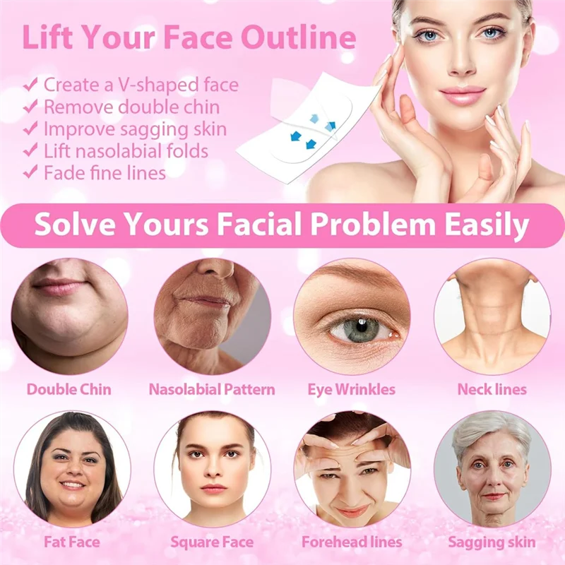 200Pcs Face Tape Face Lift Tape For Lifting Sagging Skin For Makeup Tape Instant-B91B