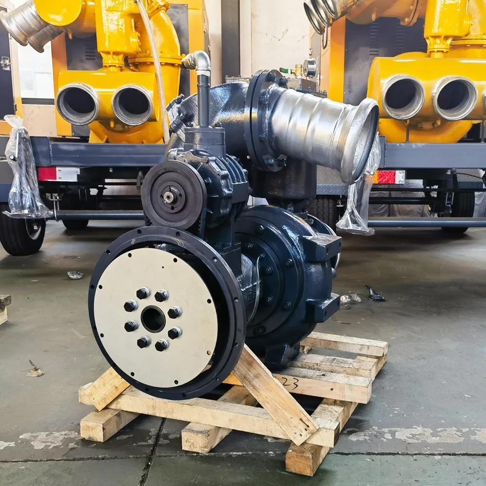 Large Flow Transport Municipal Sewage High Vacuum Engine Self-priming Pump