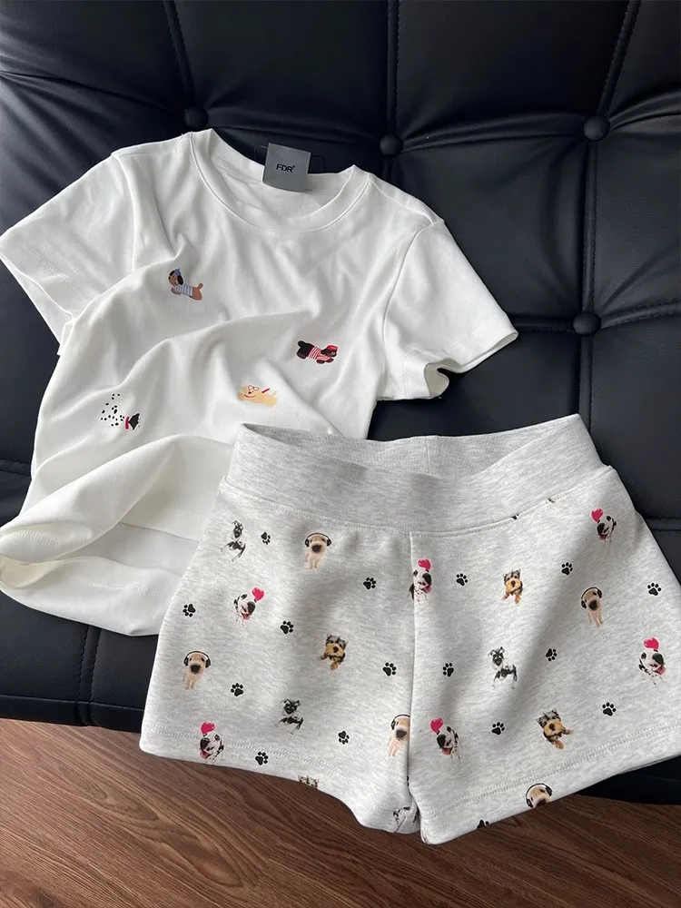 

Summer Lightweight Short Pants And Short-sleeved Set - high-end Style Home Wear For Relaxation Suitable For Wearing Outside Well