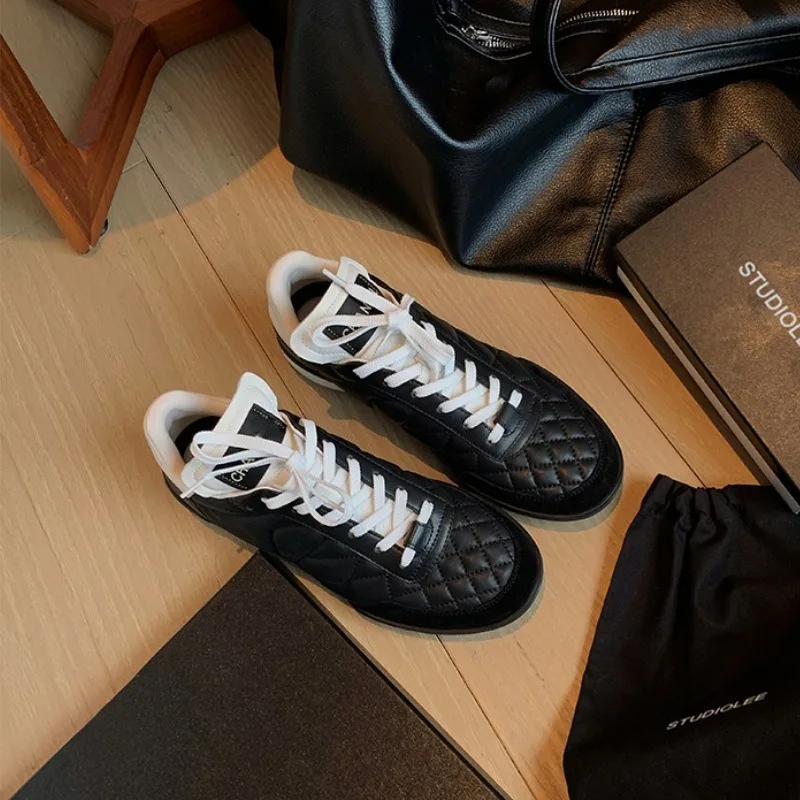 

Женские повседневные кроссовки из натуральной кожи 2026: Изысканные, модные, на толстой подошве, дизайнерские кеды Zapatillas Mujer