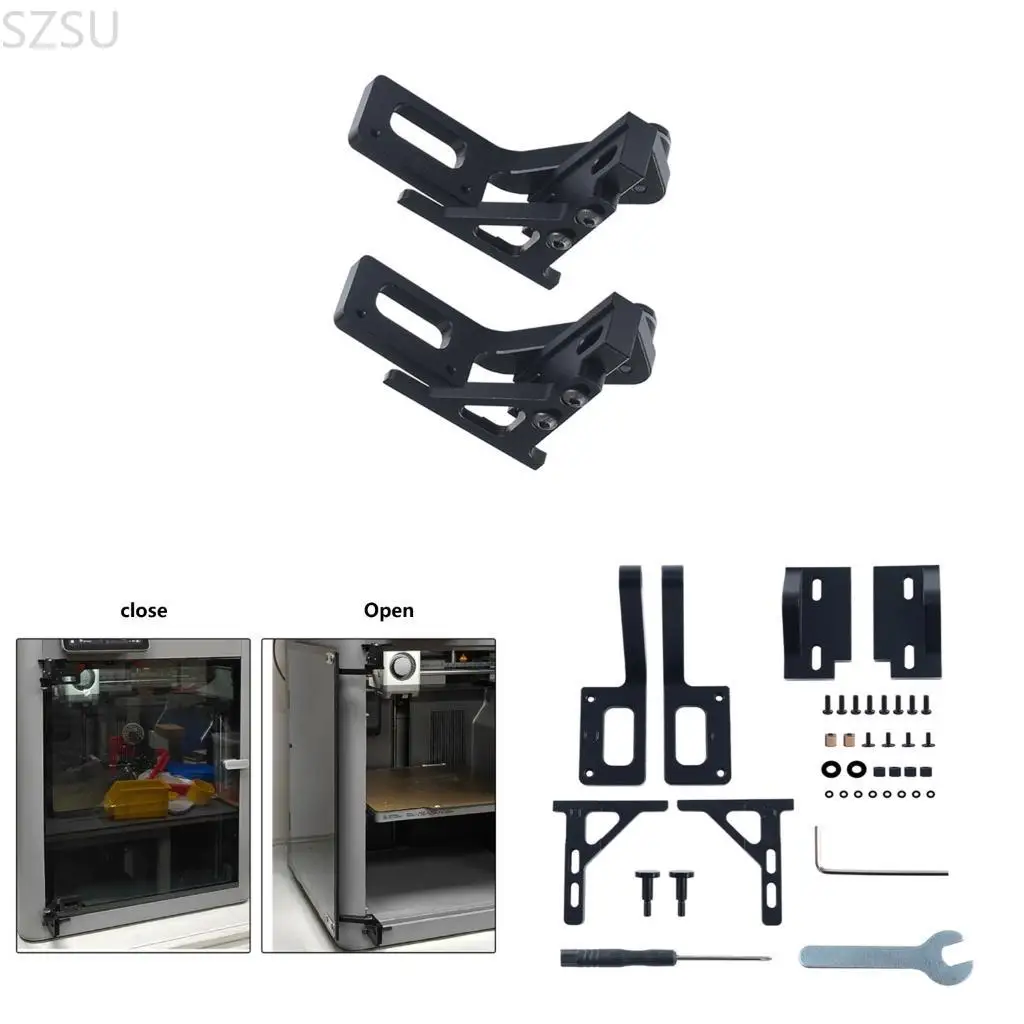 

SZSU 2Pcs Heavy Duty Steel Hinges For Lab P2S Improved 3D Printer Door Movement