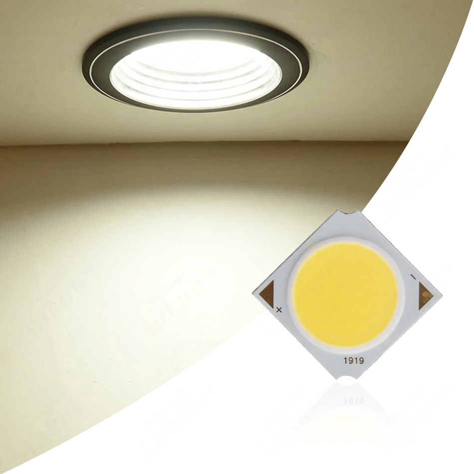 10-35W LED COB 칩 260mA 정전류 고전력 통합 램프 비즈, 3000K 4000K 6000K 다운라이트 스포트라이트 투광 조명용