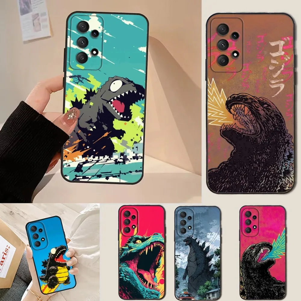 

Japan Monster-G-Godzillas Phone Case For Samsung Galaxy A13,A21s,A22,A31,A32,A52,A53,A71,A80,Soft Black Shell