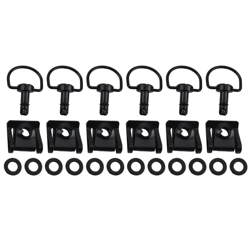 Kit de fixation de carénage de moto à dégagement rapide, 6 pièces, 1/4 ", 17Mm, bouton de rotation Dzus, pour Kawasaki Ducati-Boom