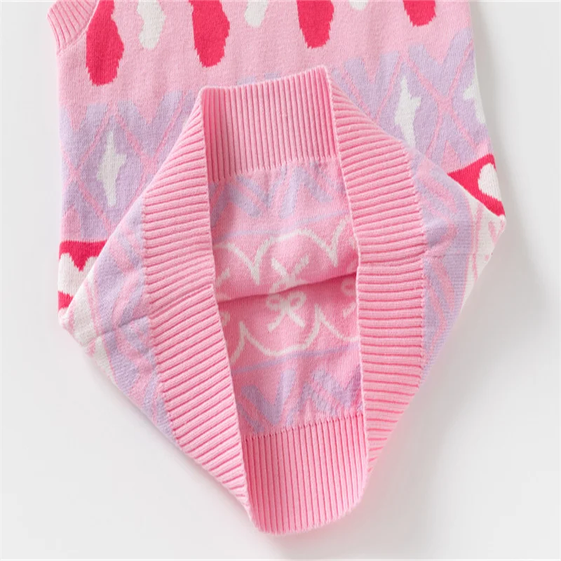 Sleeveless Girls Sweaters 3-7T Autumn Spring Boys Girls Sweaters Kids Clothing Hot Selling Pullover Baby Costume