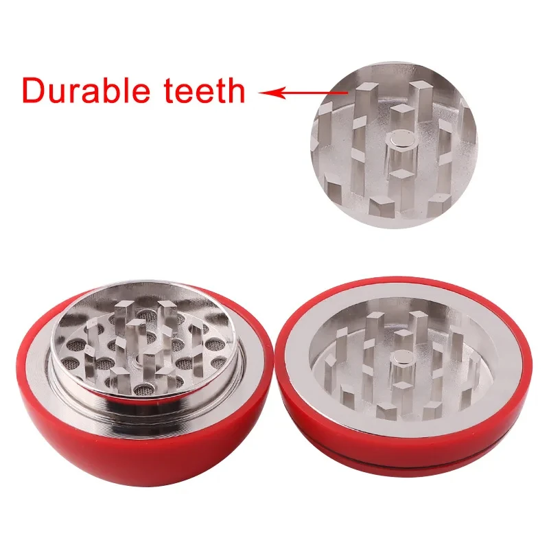 3-Layers Zinc Alloy Grinder Herb Anime Gift 53mm Smoke Tobacco Crusher Metal Hand Mill Spice Crusher Smoking Accessories