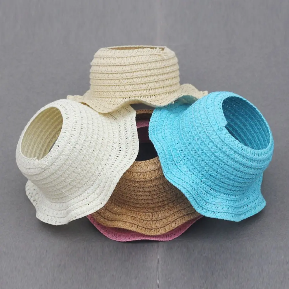 多用途 17 センチメートル帽子手作り交換漁師帽子 DIY ニット麦わら帽子人形