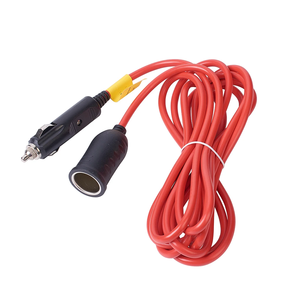 DC 12V/24V 15A 180W Car Cigarette Lighter Socket Plug Extension Cable Lead Adapter With Protection Fuse