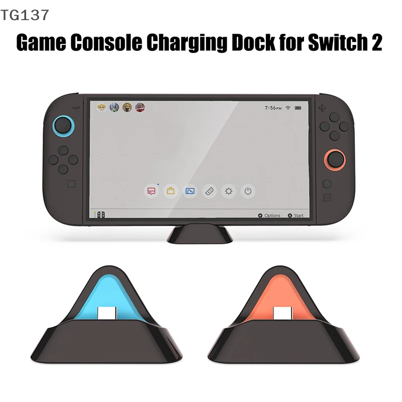 Soporte de carga portátil para Switch 2/Switch/Switch OLED con puerto tipo C, soporte para consola de juegos, Base para Switch Lite