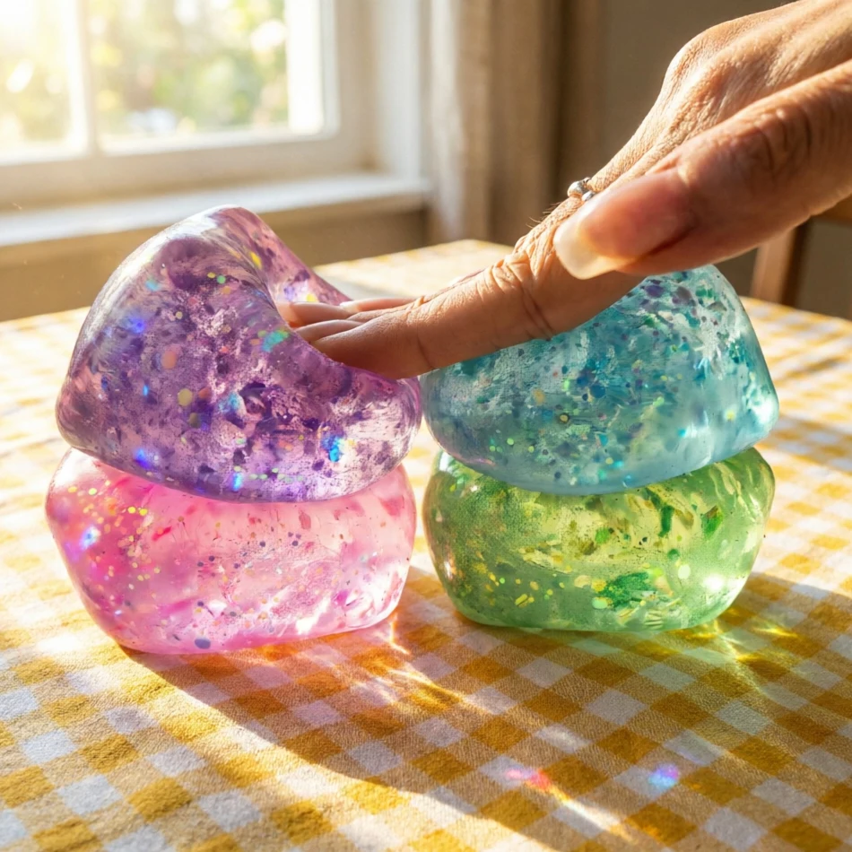 Kids Toys Deals - 1-4pcs Squishy Maltose Snow Ice Cube