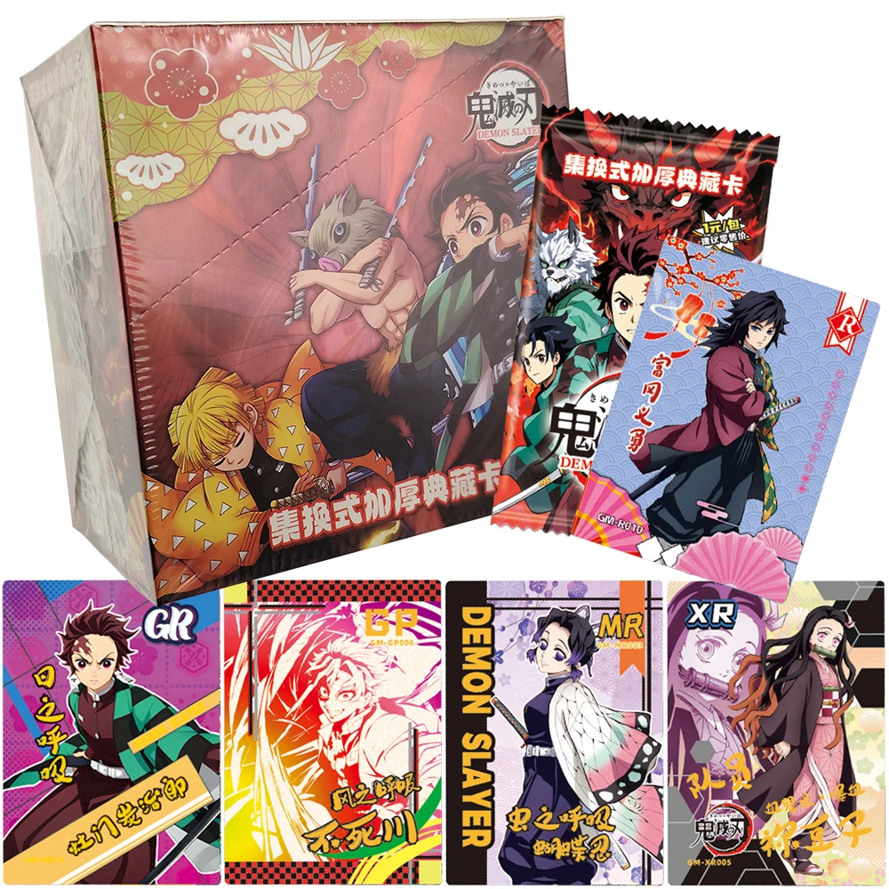 

Demon Slayer Collection Card Japanese Fantasy Anime Limited Edition Character Card Fans Cherish Manga Characters Peripheral Toys
