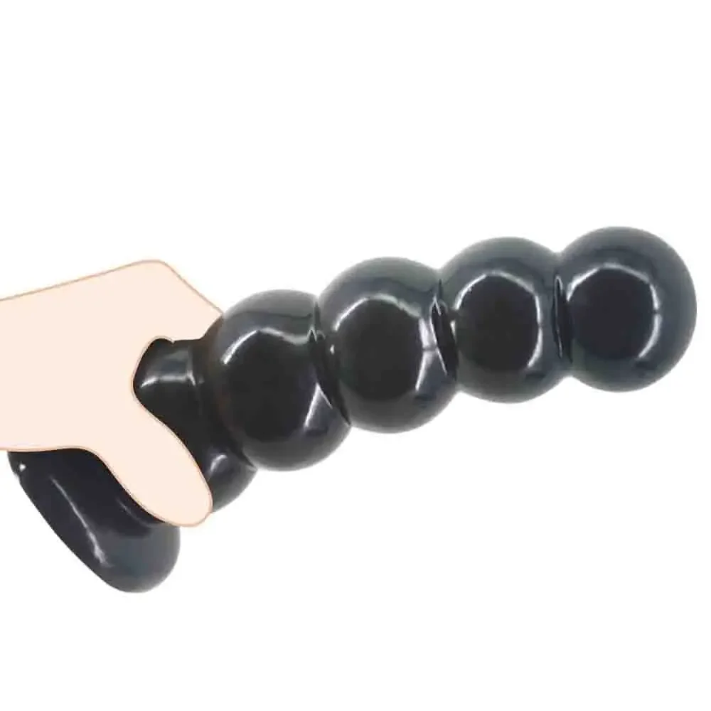 Huge Anal Plug Dildos Soft Beaded Anal Dilator with Suction Cup Stimulate Anus and Vagina Butt Plug Sex Toys for Women Gay Men