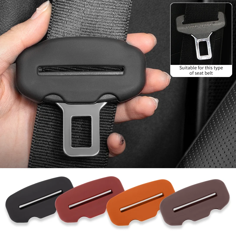 Silicone Car Seat Belt Buckle Cover For BMW G30 G20 F30 F10 X1X2 X3X4X5X6X7 Anti-Scratch Auto Safety Belt Clip Protect Accessory 