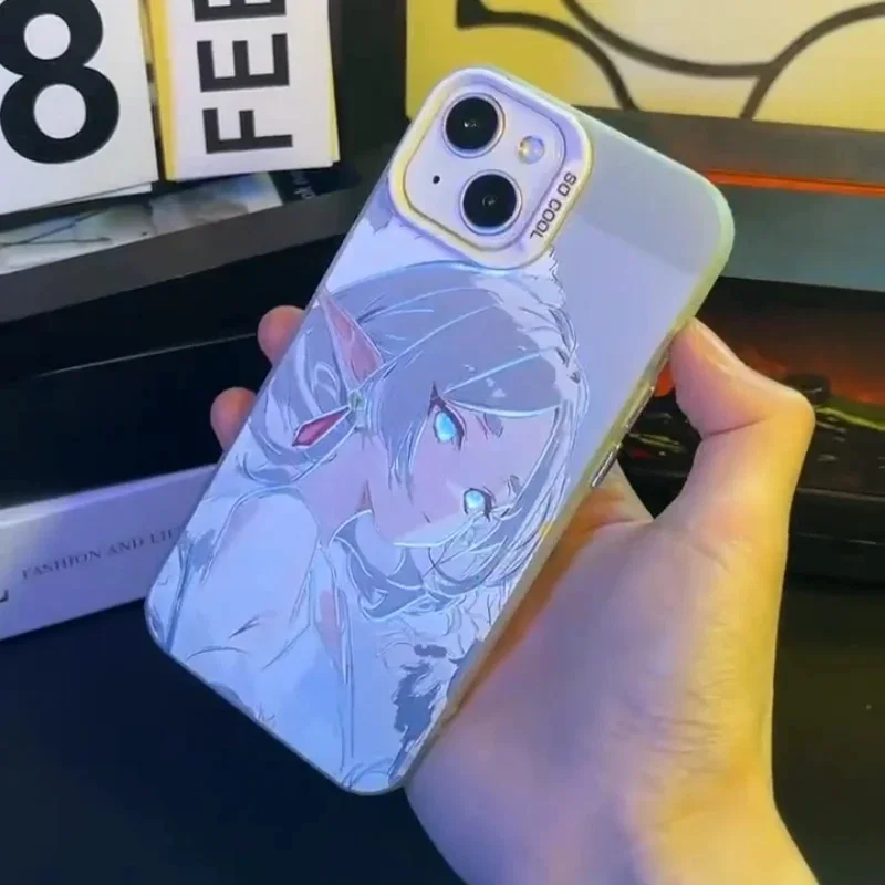 

Japan Cartoon Cute Frieren Girls Phone Case for iPhone 11 12 13 14 15 16 Pro Max 16 15 Plus Frieren: Beyond Journey's End Cover
