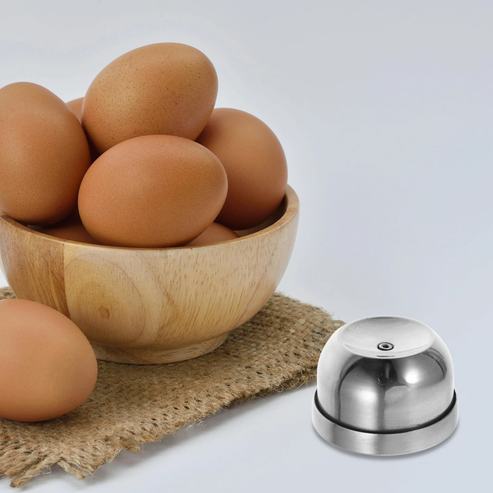 

1pc Stainless Steel Egg Piercer For Boiled Eggs Raw Kitchen Tool Multifunctional Puncher Manual Beater Shell Opener Cooking