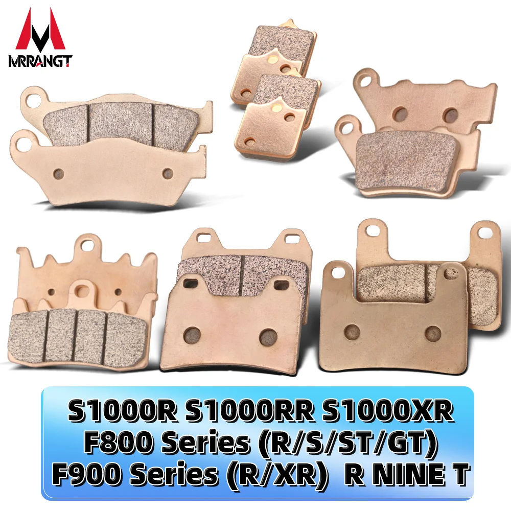 

MRRANGT Sintered Metal Motorcycle Brake Pads Set Front & Rear for BMW S1000R S1000RR S1000XR F800 F900 R nineT