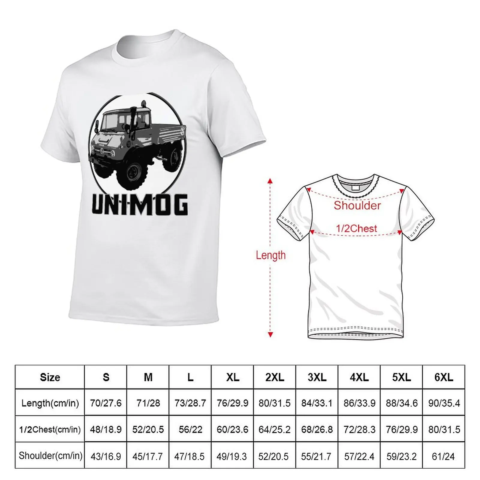 Unimog Grey T-Shirt t shirts for man graphic funny t shirts for man pack cotton T-Shirt