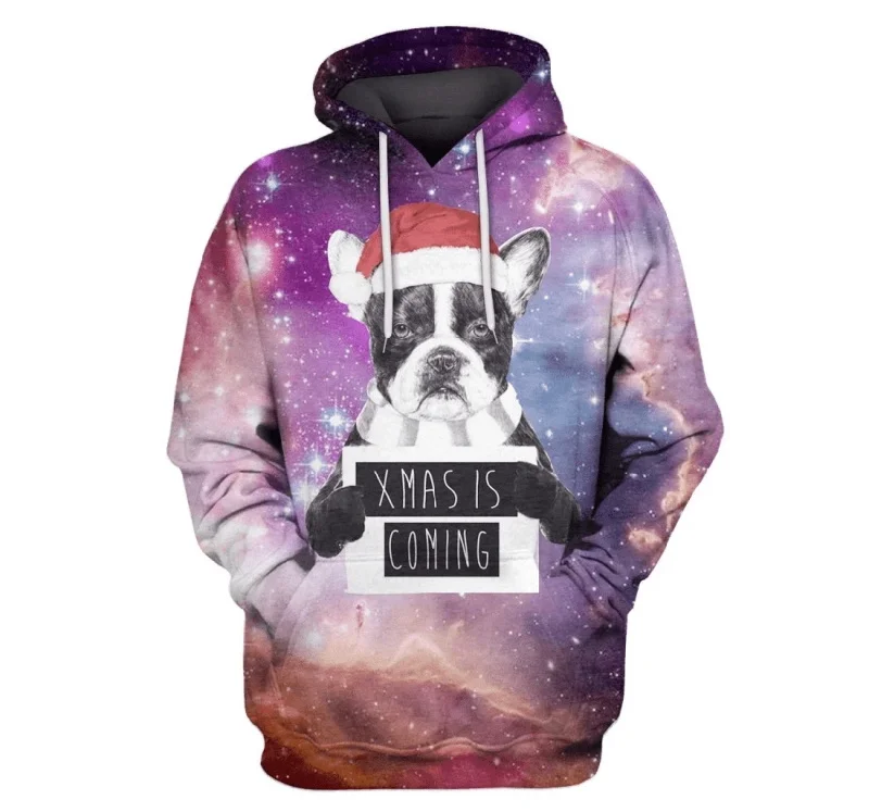 3D Printed Christmas Santa Claus Pullover Hoodie For Men Women Funny Muscle Ugly Graphic Cosplay Sweatshirt Coat Clothes