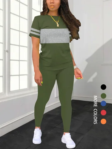 Imagen 1 del producto Conjunto casual de verano para mujer Conjunto cómodo de moda Conjunto de ropa para mujer