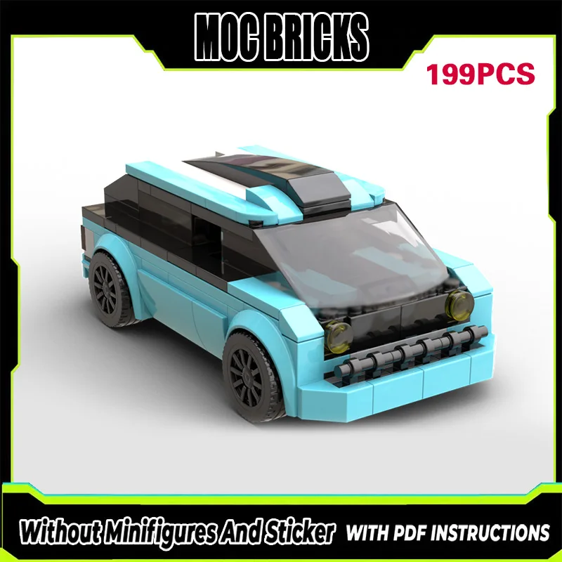 

Конструктор City Car Model MOC: Классический городской спортивный универсал, модульная технология, подарки, праздничный набор для сборки, детские игрушки