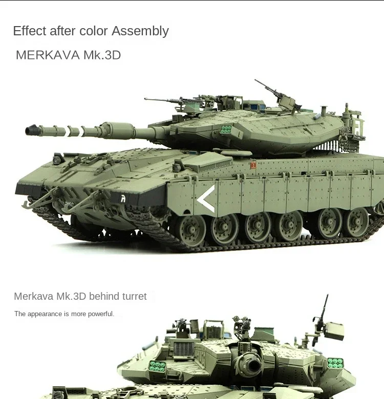 MENG TS-025 Kit de modelo hobby kit de tanque de montaje Israel mekawa Mk.3D tanque de batalla principal tarde baja resistencia Tipo 1/35