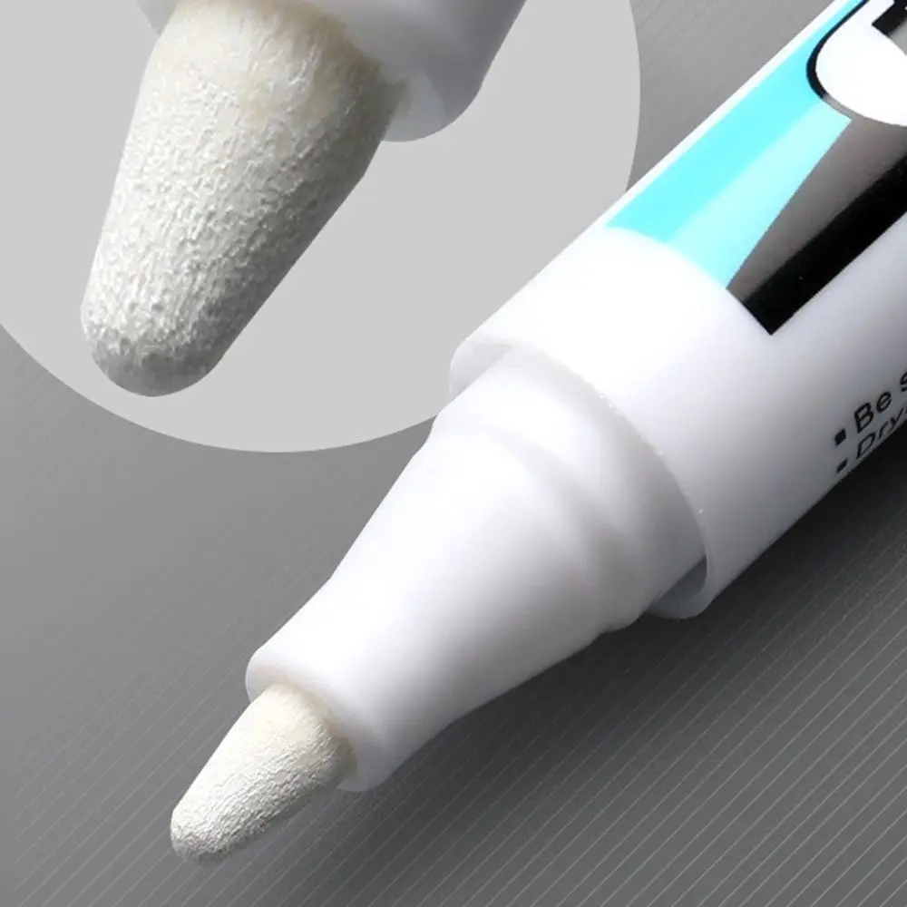 0.7mm/1.0mm/.2.5mm White Permanent Paint Pen Waterproof Not Easy To Fade White Marker Pens Quick Drying Extra Large Ink Volume