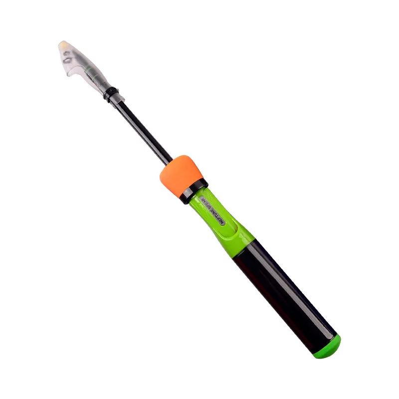 Luya telescopic 1.2 1.5 meters straight handle gun handle micro object Luya rod children's beginner fishing rod