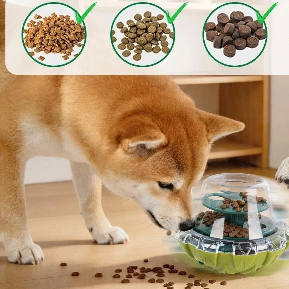Shaking Leakage Pet Food Dispenser Chew Resistant Detachable Dog Leakage Food Toys Plastic Treat Dispensing Ball