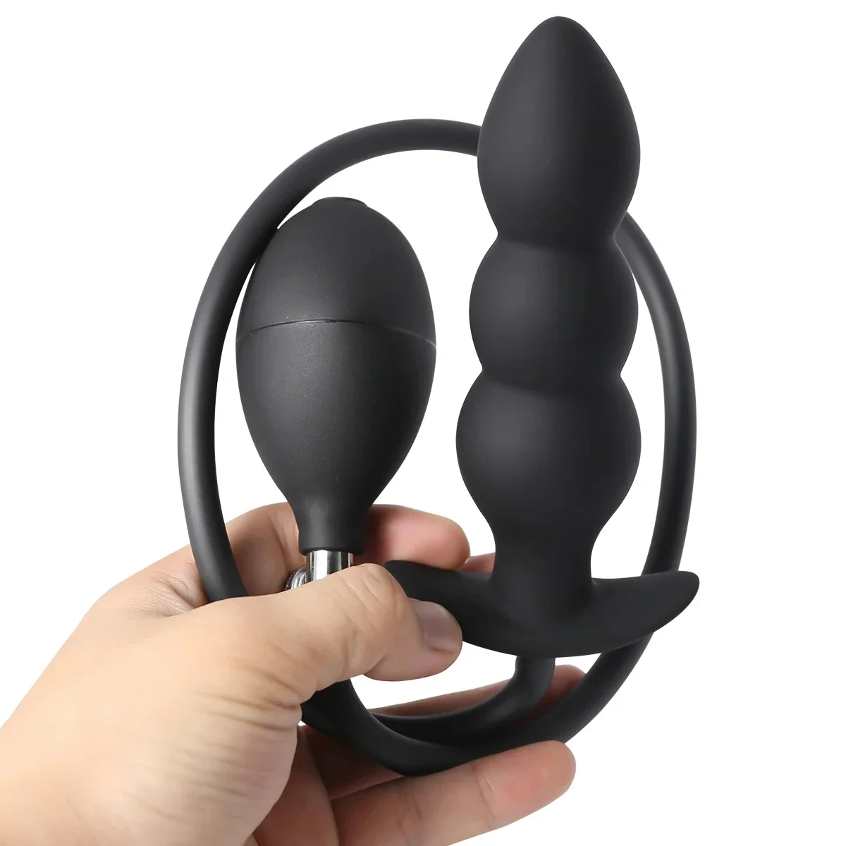 Inflatable Anal Plug Metal Ball Butt Plug Sex Toys For Men Women Huge Anus Ass Butt Dilator Prostate Massager G Spot Stimulator