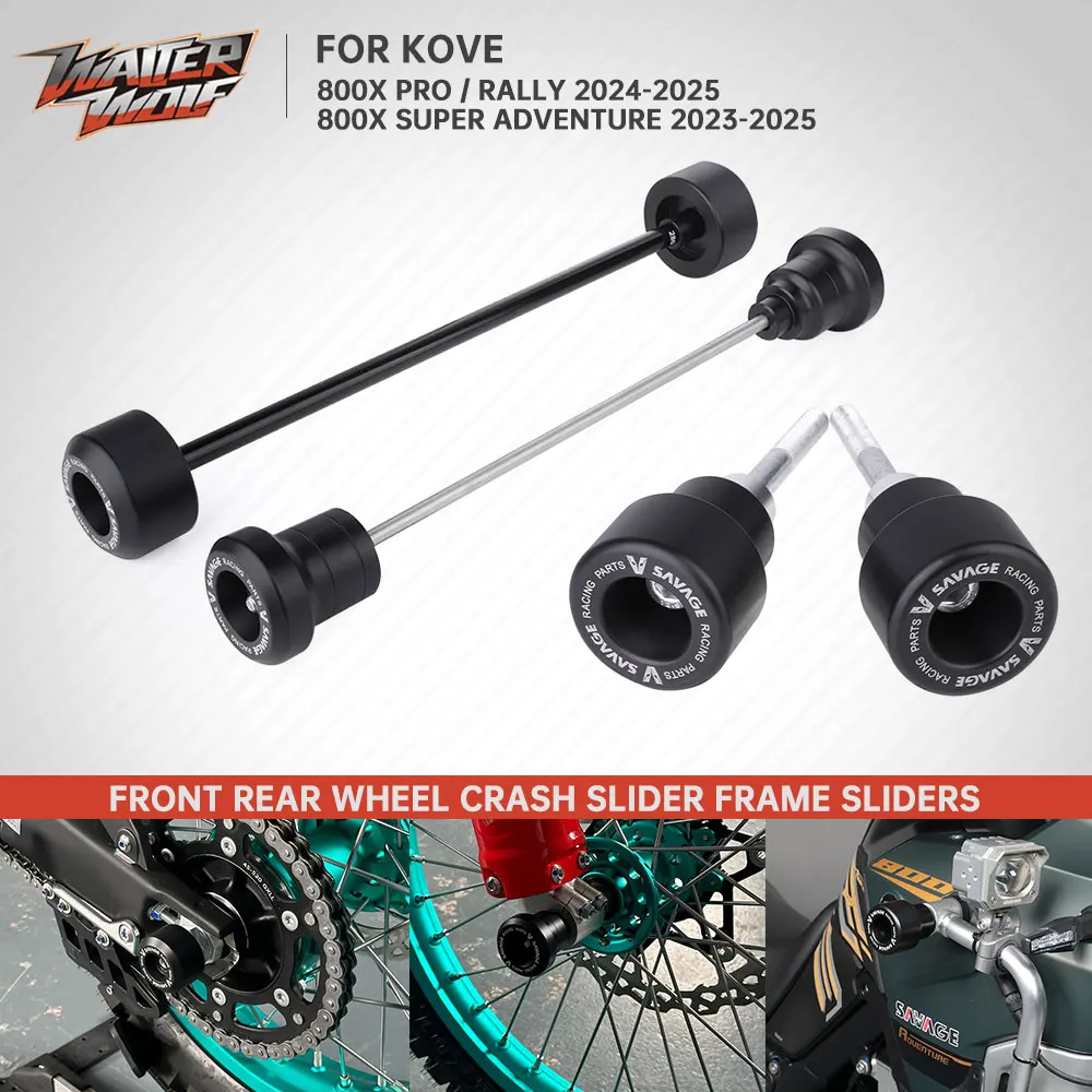 

2024 2025 For Kove 800X Rally Frame Crash Sliders Fit Colove 800X Pro Super Adventure KY800X Fork Wheel Swingarm Slider Protect