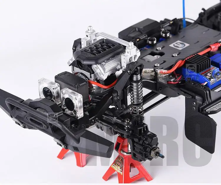 Upgrate Part Front Motor Front Gear Box Ff Pre-transmission Kit For Traxxas Trx4 Defender Bronco Tactical Trx4 Servo Motor Front