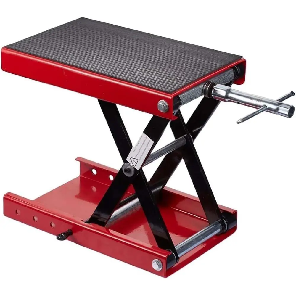 

Motorcycle Scissor Lift Stand - Heavy Duty Center Jack for Bike and Motorcycle Maintenance