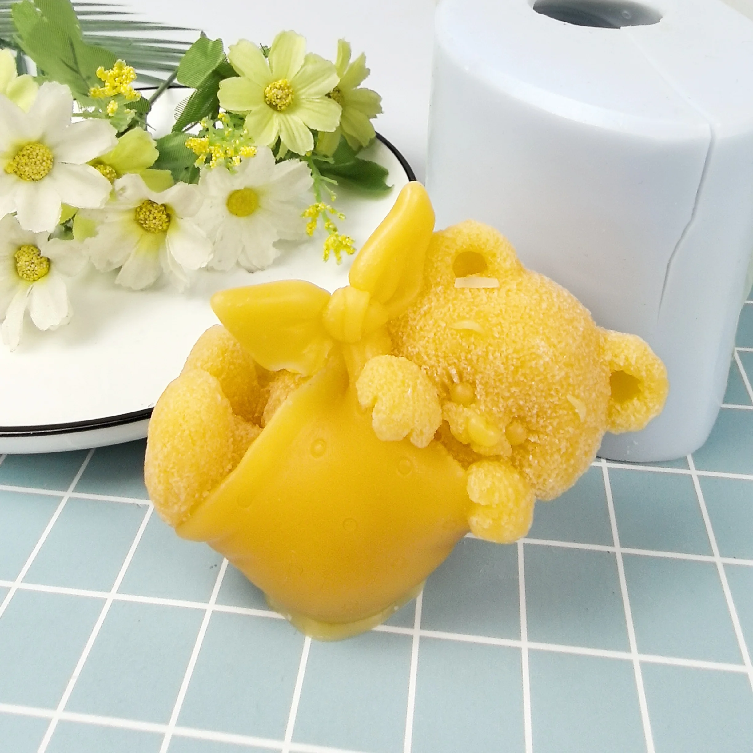 

Bears Candle Mold Animals Moulds Pack Bear Soap Molds Silicone 3D Wedding Birthday Clay Resin Mould