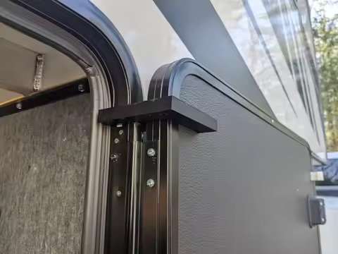 1pc Motorhome Camping Accessories Door Stop Caravan Luggage Door Normally Open Retainer RV F-Stop To Hold Baggage Doors Open