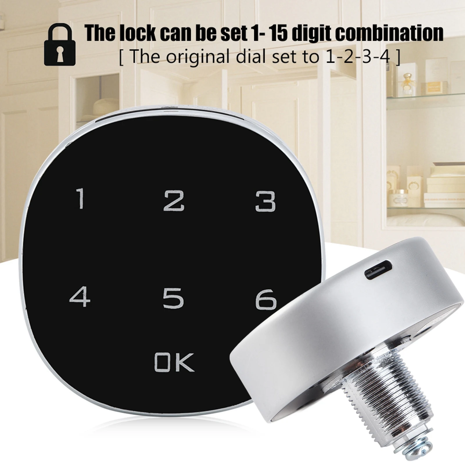 Digital Zinc Alloy Code Combination Cam Cabinet Convenient Password Safe Lock