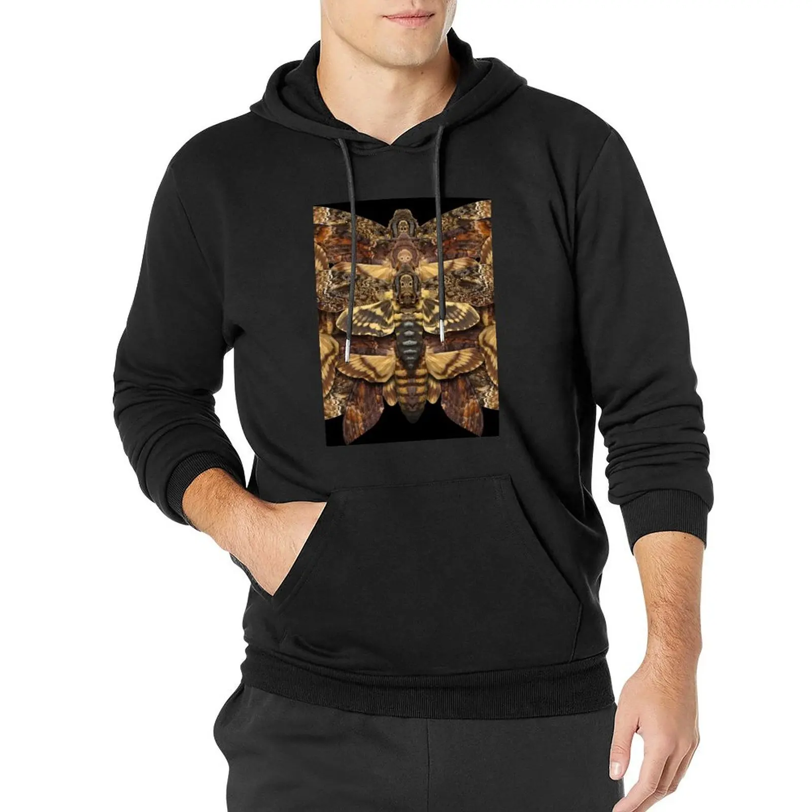 

Death's Head Moth Mandala - Symmetrical Pullover Hoodie men's coat tracksuit