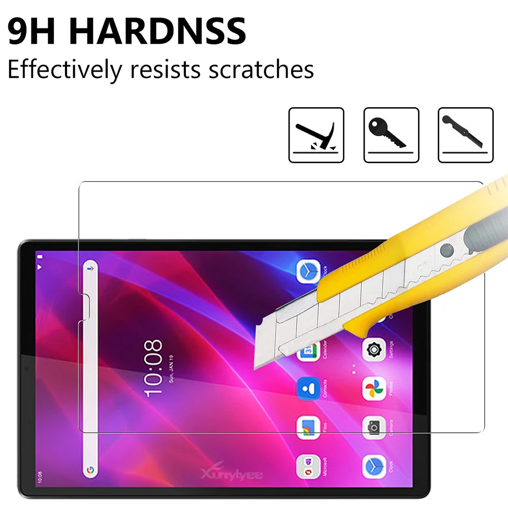 2 szt. Osłona ekranu szkło hartowane do karty Lenovo K10 10.3 ''2021 TB-X6C6F TB-X6C6X HD przezroczysta folia antyzarysowawcza