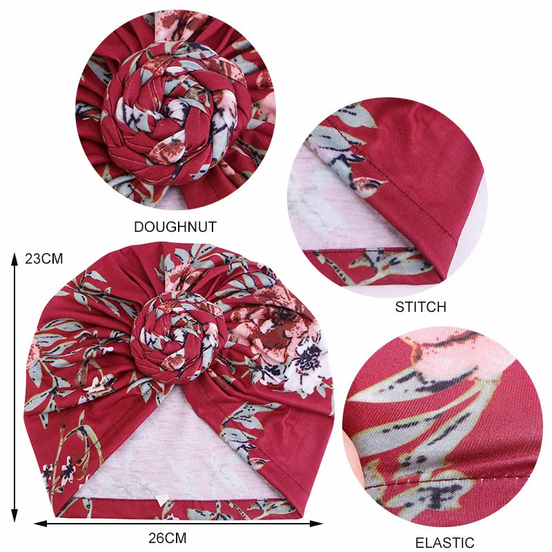 Indian Twist Knot Women Turbante Chemo Cap Muslim Hijab Bonnet Headscarf Beanie Hair Loss Cover African Headwear Femme Wrap Hats