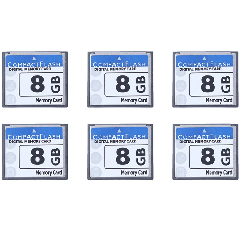 

CJSD-6X Professional 8GB Compact Flash Memory Card(White&Blue)