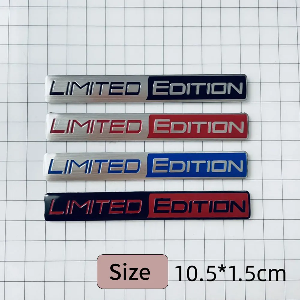 Emblema Metálico 3D de Edición Limitada, Calcomanía para Auto, Motocicleta, Adhesivo para Ventana de Auto, Emblema Deportivo de Carreras para Maletero Trasero, Guardabarros Lateral