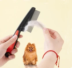 Stainless Steel Flea Comb Pro - Efficient Flea and Tick Remover, Gentle Pet Grooming Tool, Professional-Grade Comb for Dogs, Cat