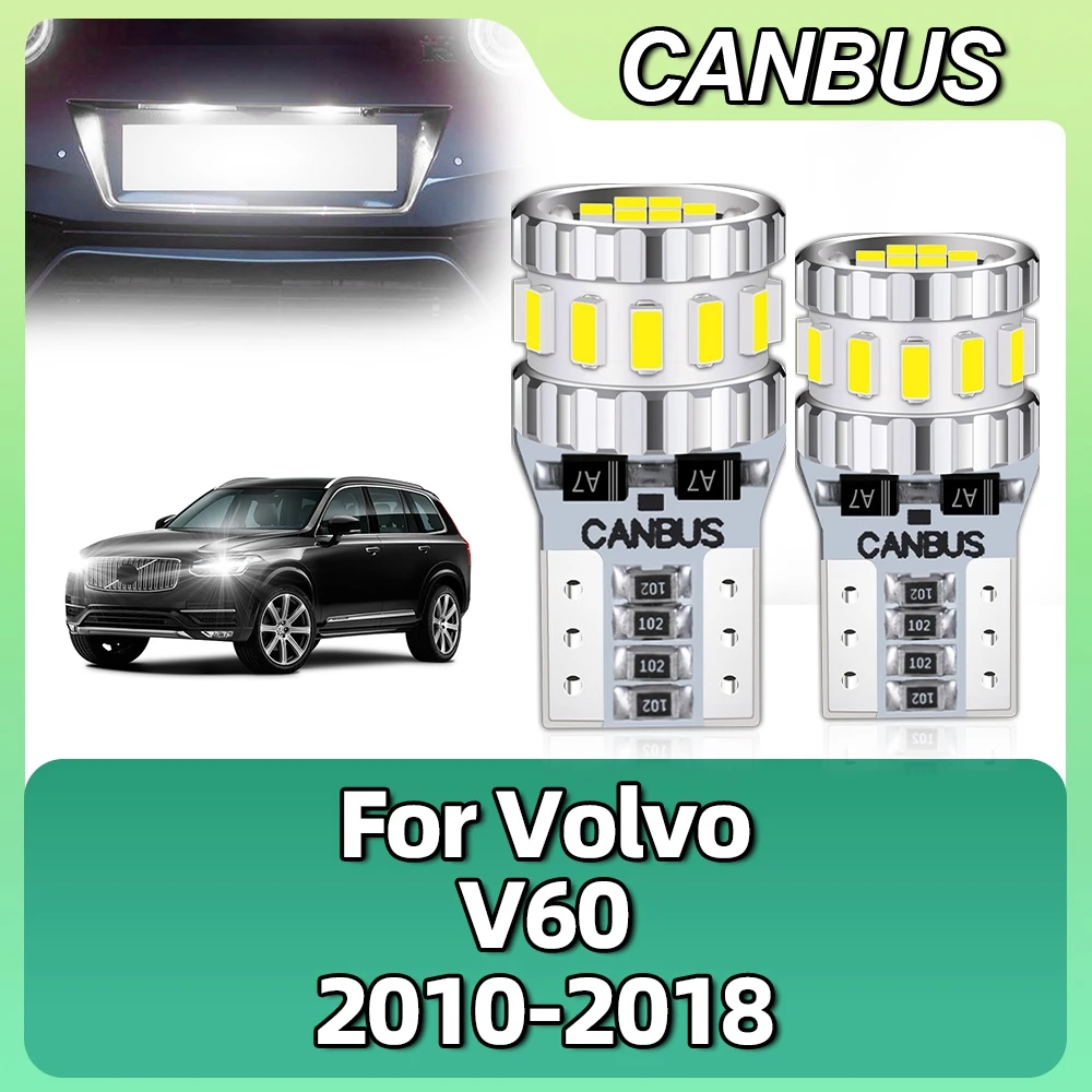 

LED W5W T10 168 194 192 Light Canbus 6000K Parking License Plate Lamp For Volvo V60 2010 2011 2012 2013 2014 2015 2016 2017 2018